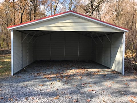 Photo of Item # 102 non certified A Frame carport